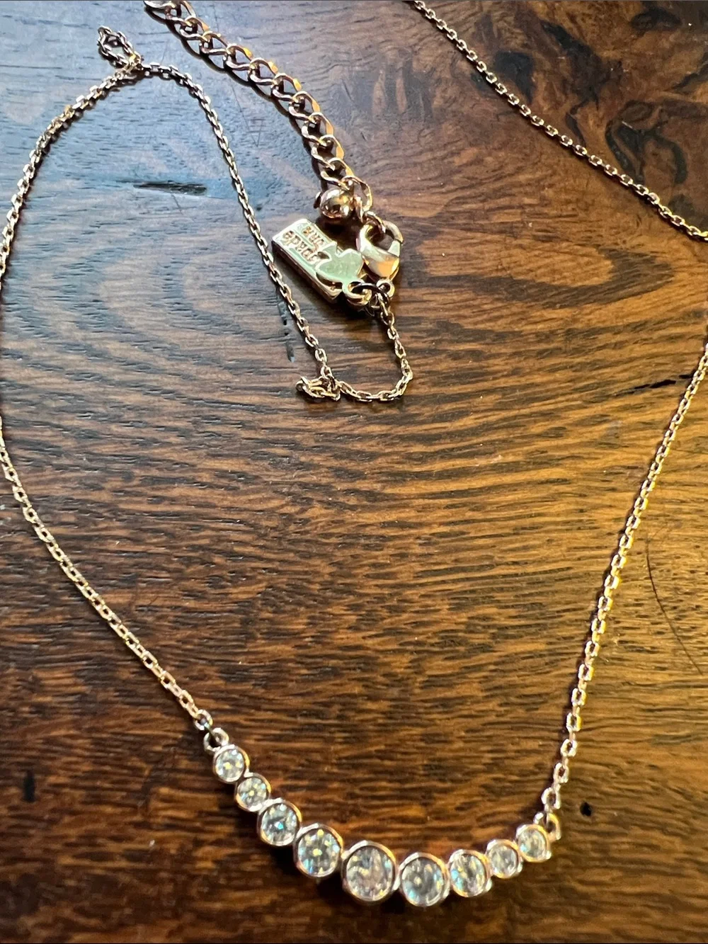 Kate Spade New York Rose Gold Full Circle Curved Bezel Bar Necklace - Picture 6 of 6